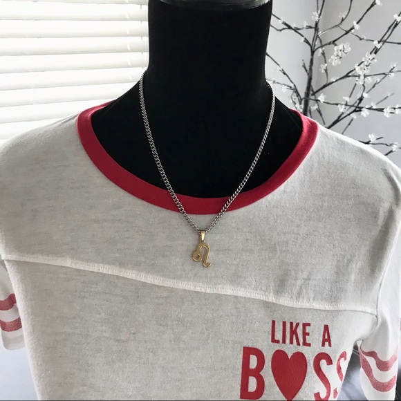 🆕 Leo Zodiac Sign Pendant Necklace Stainless Steel - Picture 4 of 5